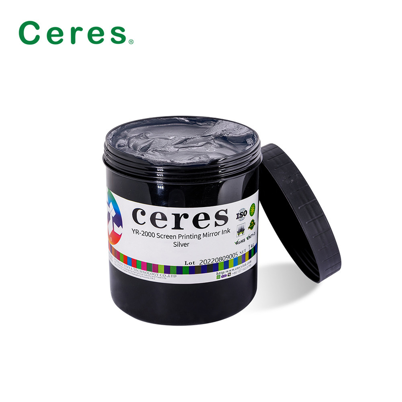 1 kg / scatola Inchiostro di stampa per schermo di sicurezza Specchio colore argento e oro