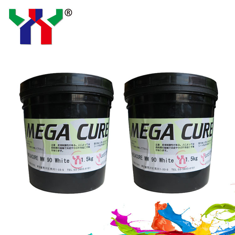 Inchiostro Offset Bianco Colore 1 kg Can UV Curing Inchiostro di Stampa Msds NW90 Asciugatura rapida