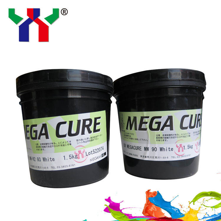 Inchiostro Offset Bianco Colore 1 kg Can UV Curing Inchiostro di Stampa Msds NW90 Asciugatura rapida