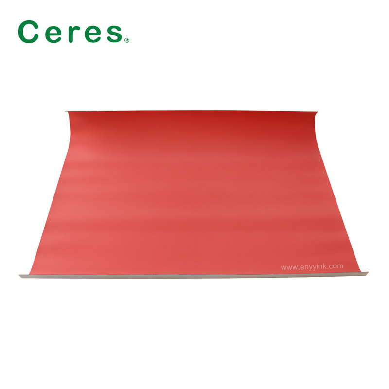 Spessore di gomma di stampa autoadesivo uv della coperta 1.95mm di colore rosso