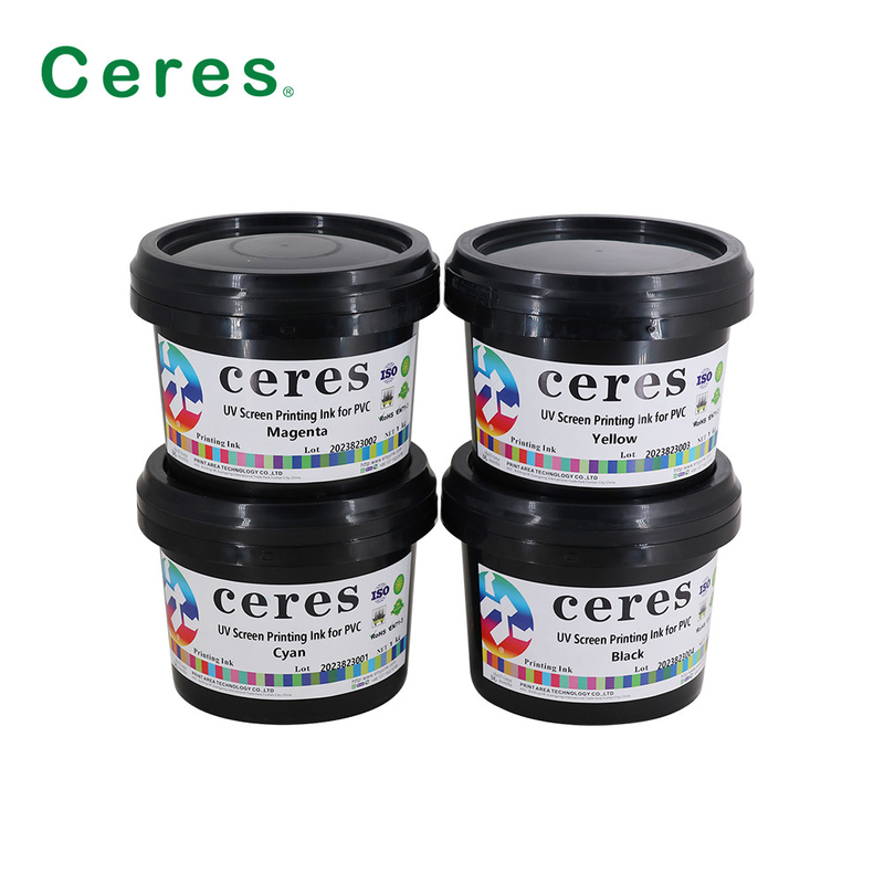 Inchiostro UV sicuro dello schermo con l'alto pH 7.5-8.5 di lucentezza di buona di resistenza all'usura resistenza del graffio