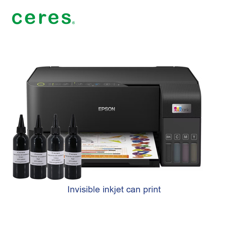 Stampa a getto d'inchiostro a colori CMYK per inchiostro UV invisibile