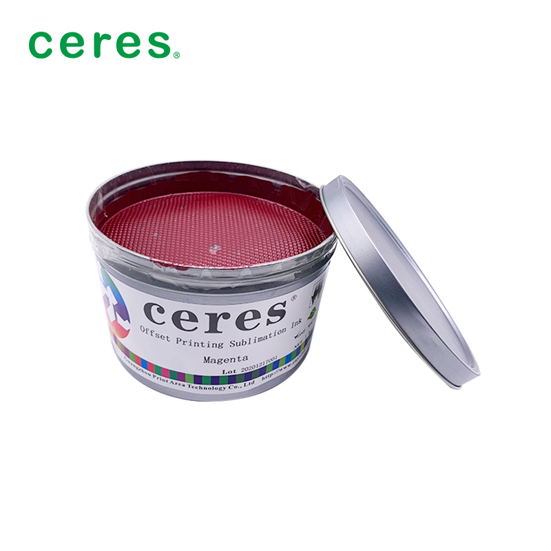 Inchiostro a sublimazione magenta per stampa offset con piccola differenza di colore, buona riproducibilità e idoneità per macchine a 4 colori