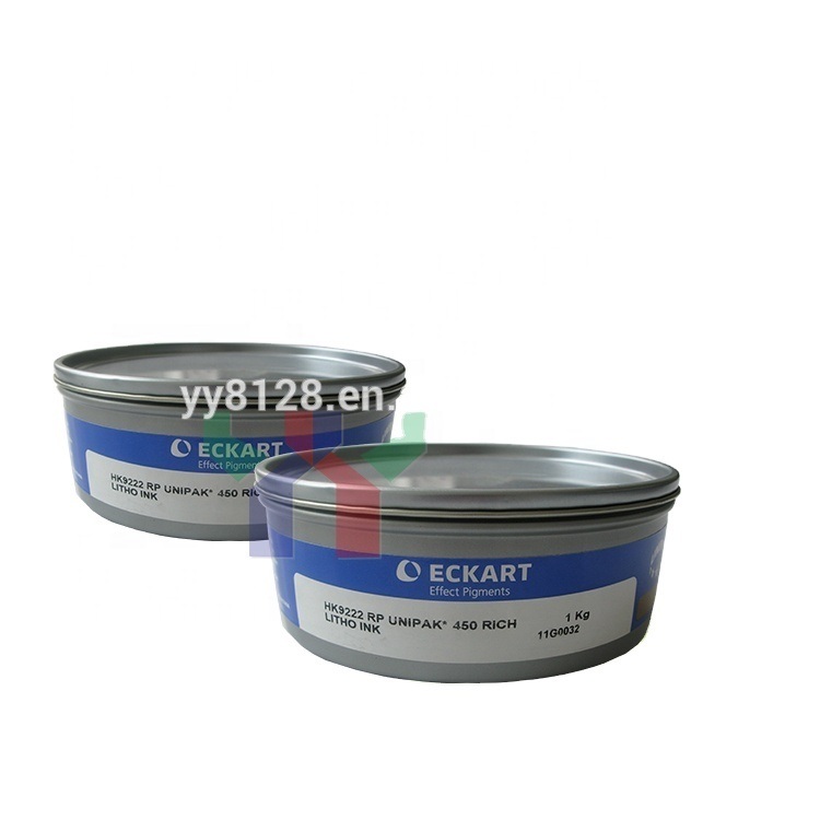 Inchiostro per stampa offset Eckart Gold e Silver 9222 Blu Dorato 9224 Rosso Dorato 9310 Argento per imballaggi decorativi