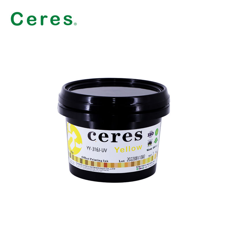 Inchiostro offset UV certificato EN71-3 di grado A+ con validità di 1 anno per stampa CMYK di alta qualità