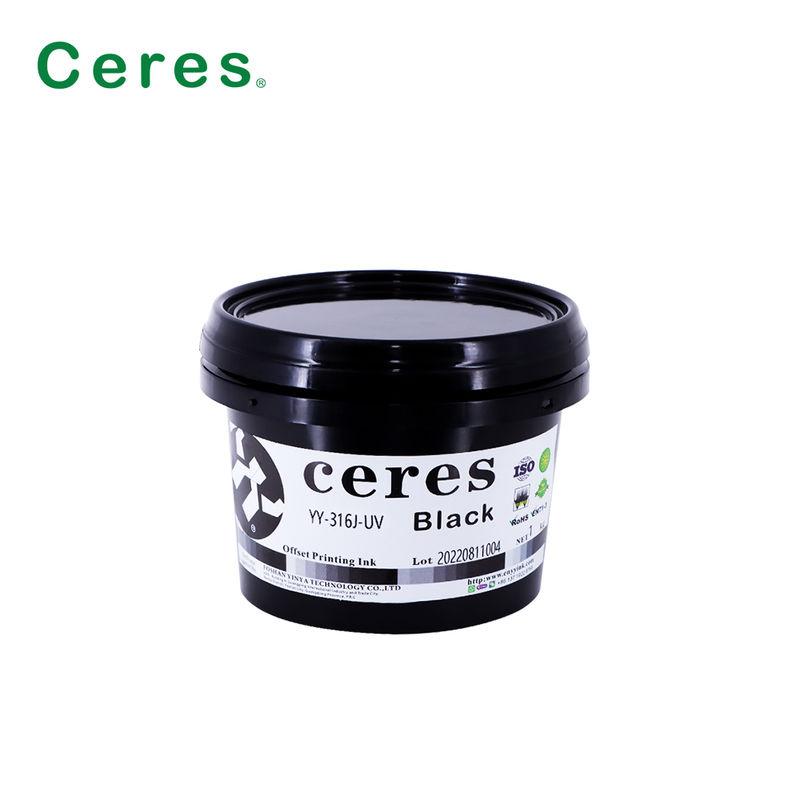 Inchiostro offset UV certificato EN71-3 di grado A+ con validità di 1 anno per stampa CMYK di alta qualità