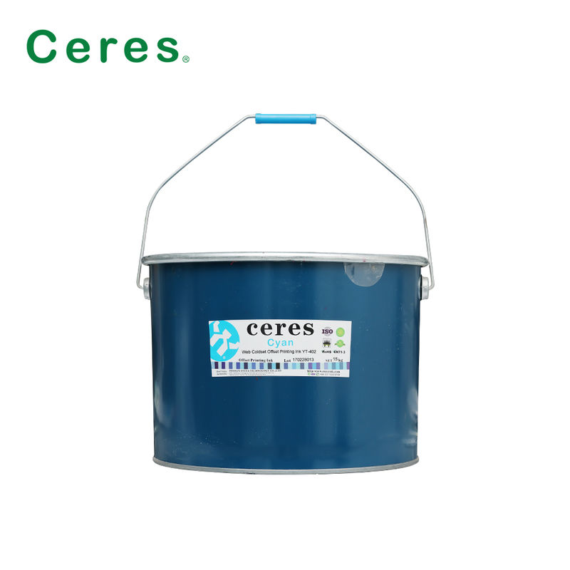 Web Coldset Offset Printing Ink per la stampa di giornali con trasferimento di inchiostro forte in imballaggio in barile di ferro
