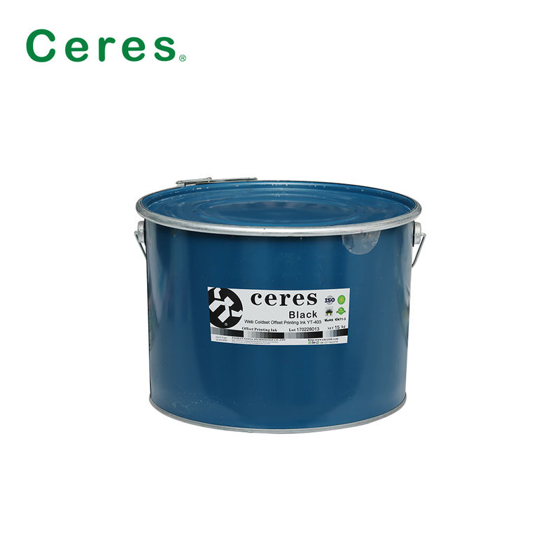 Web Coldset Offset Printing Ink per la stampa di giornali con trasferimento di inchiostro forte in imballaggio in barile di ferro