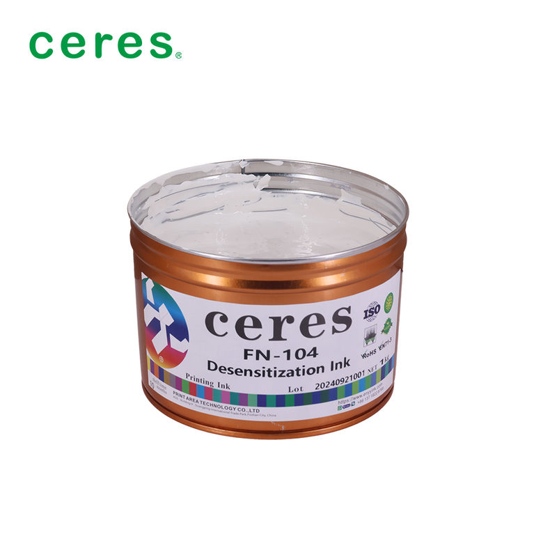 Inchiostro di stampa offset a base di solvente bianco per bollette espresse in imballaggio da 1 kg/confezione