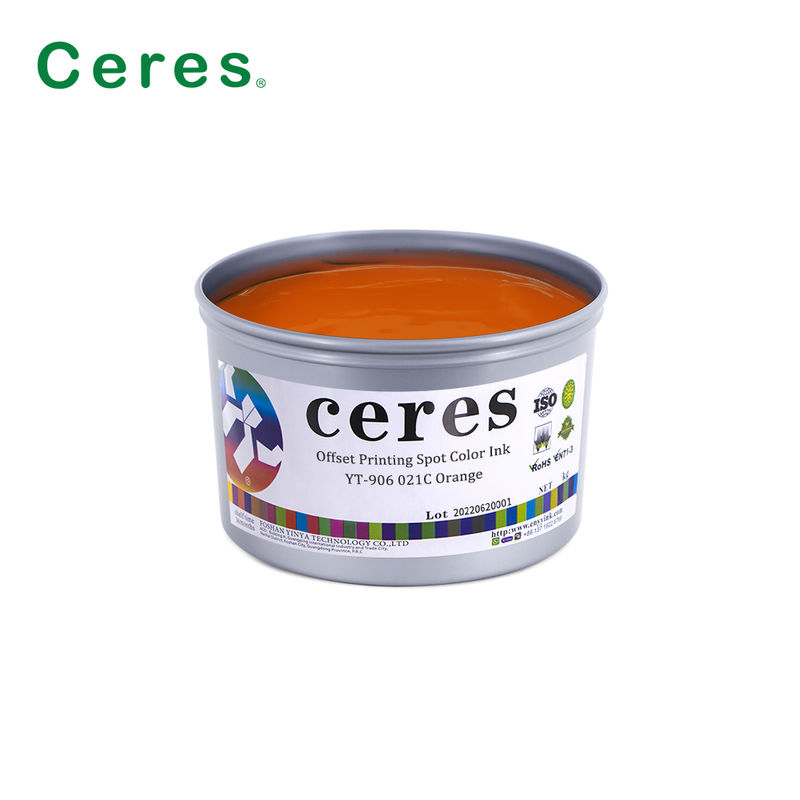 Inchiostro solvente a base di Pantone per stampa offset con alta opacità per la stampa di imballaggi