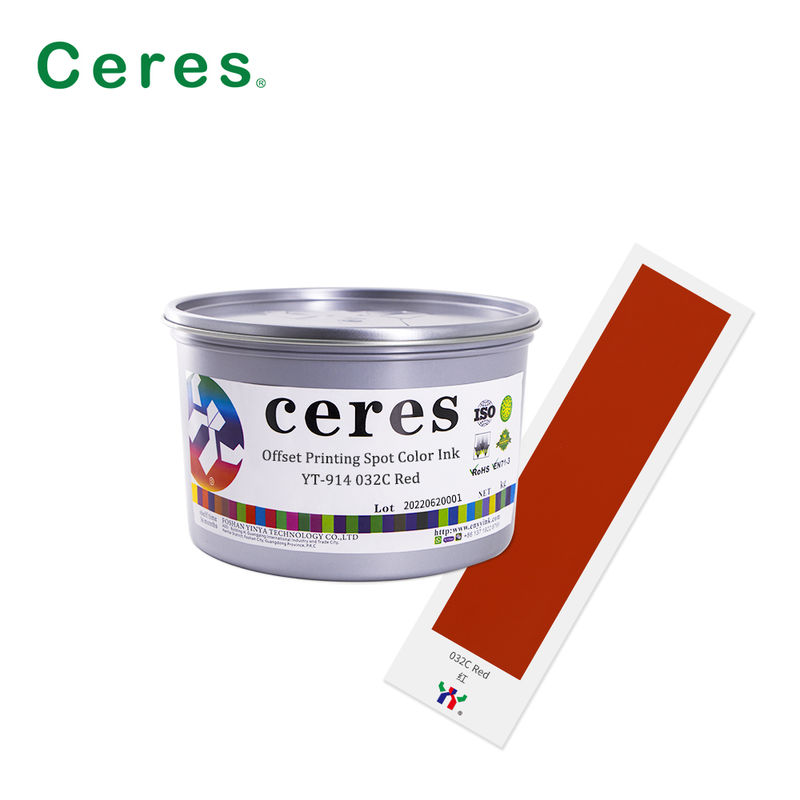 Inchiostro solvente a base di Pantone per stampa offset con alta opacità per la stampa di imballaggi