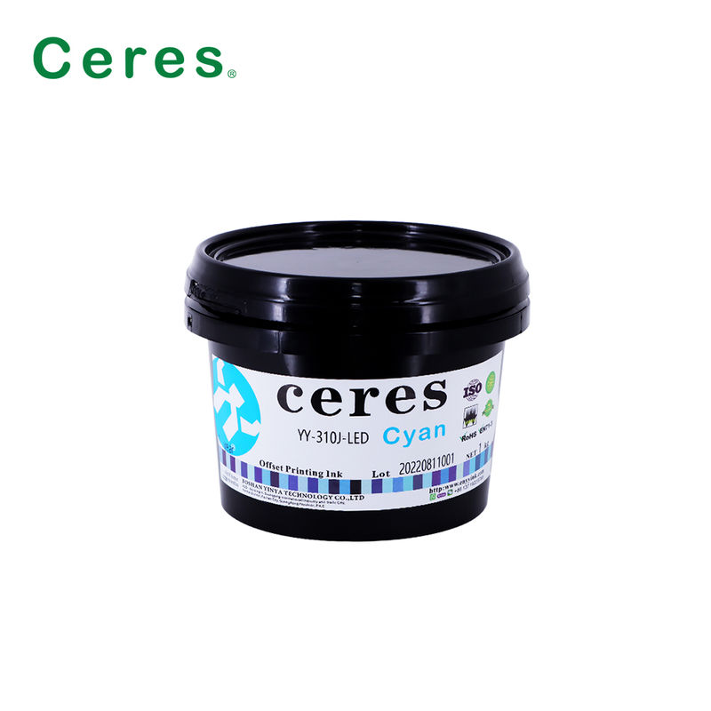 Inchiostro UV Offset Colore rosso caldo Asciugatura rapida con buone prestazioni di trasferimento per la stampa offset