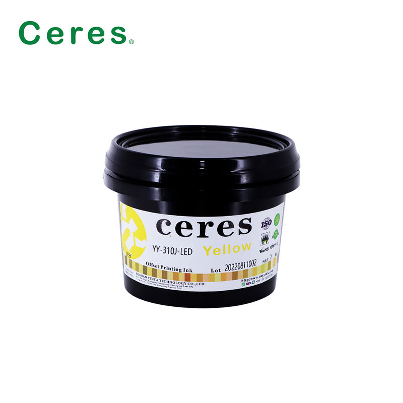 Inchiostro UV Offset Colore rosso caldo Asciugatura rapida con buone prestazioni di trasferimento per la stampa offset