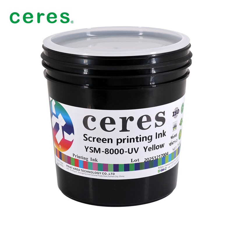 High Opacity UV Screen Printing Ink with High Flexibility and Fast Drying for PE Substrates