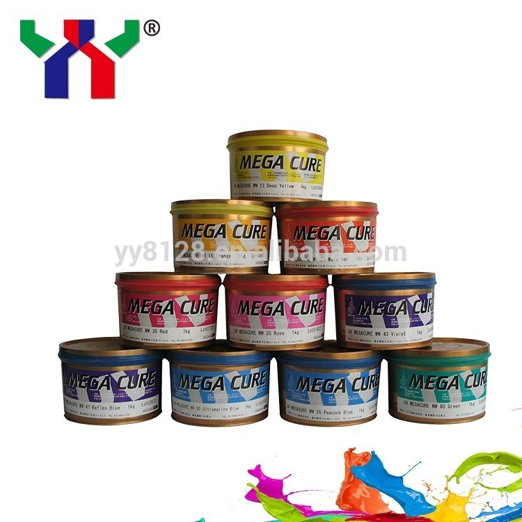 Inchiostro UV Offset 1kg Inchiostro di stampa in PVC Cmyk Colori
