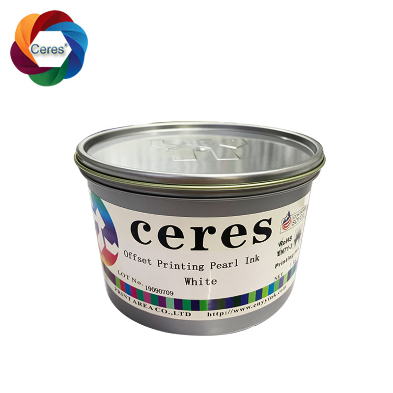 Inchiostro di carta bianca in oro intagliato 1 kg Can Security 3D Stereo Inchiostro perla Offset Printing