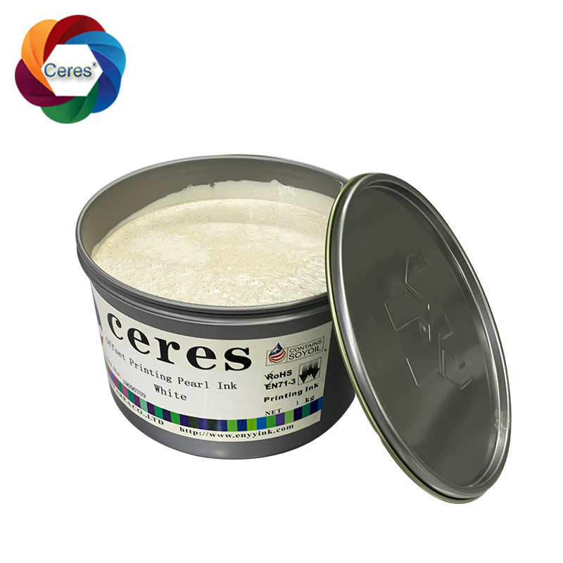 Inchiostro di carta bianca in oro intagliato 1 kg Can Security 3D Stereo Inchiostro perla Offset Printing