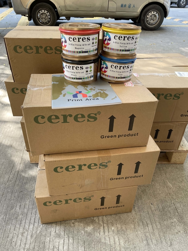 Inchiostro per asciugatura rapida da 1 kg per inchiostro in plastica CMYK carta bancaria a base di solvente