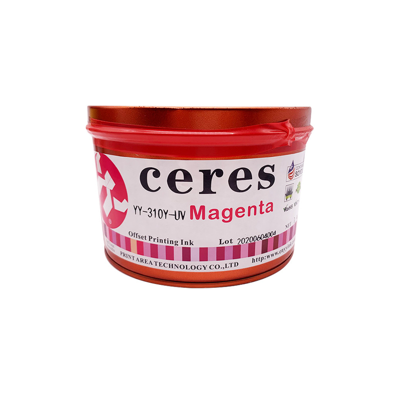 1 kg Tinta di stampa UV Offset CMYK Riflesso Tinta a base di solvente
