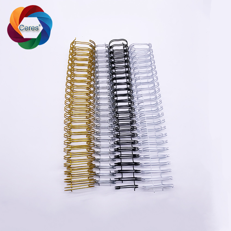 2 a 1 filo di legame a spirale 1.4mm Twin Ring Pantone Double Notebook Spring Binder